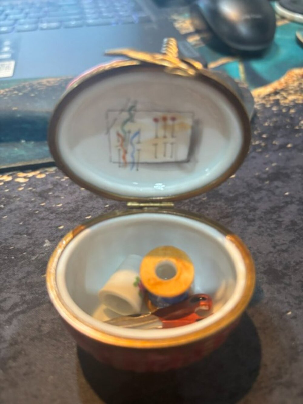 Limoges Sewing basket
